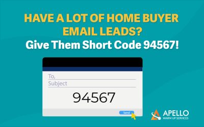 Have a Lot of Home Buyer Email Leads? Give Them the Short Code 94567!